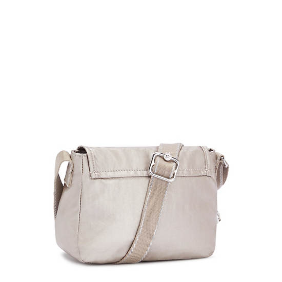 Kipling Sabian Metallic Crossbody Mini Táska Bézs | HU 1348WN